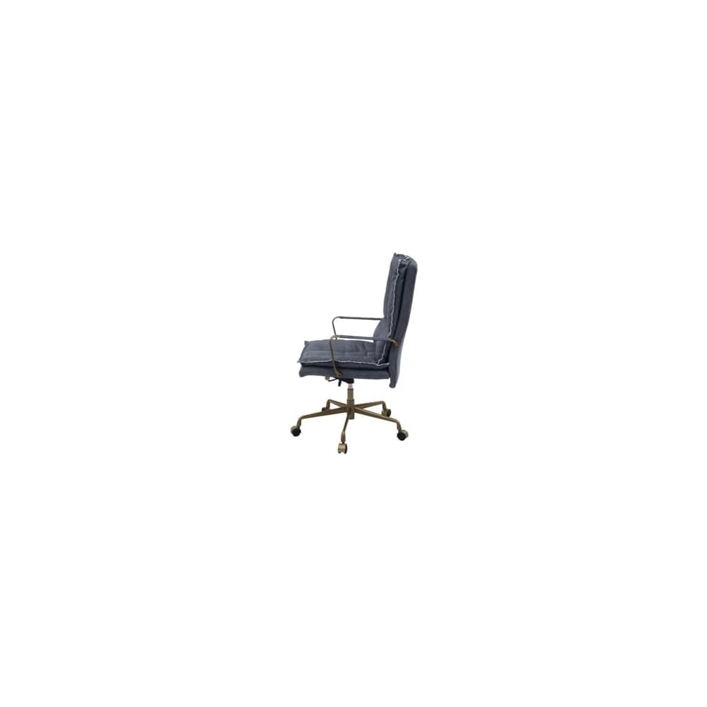 Acme Tinzud Office Chair in Gray Leather