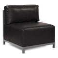Howard Elliott Collection Axis Chair with Cover for Indoor and Outdoor Seating, Cushioned Titanium Frame Chair for Living Room, Office and Bedroom Use, 30.5 x 32.5 x 30 Inches, Avanti Black