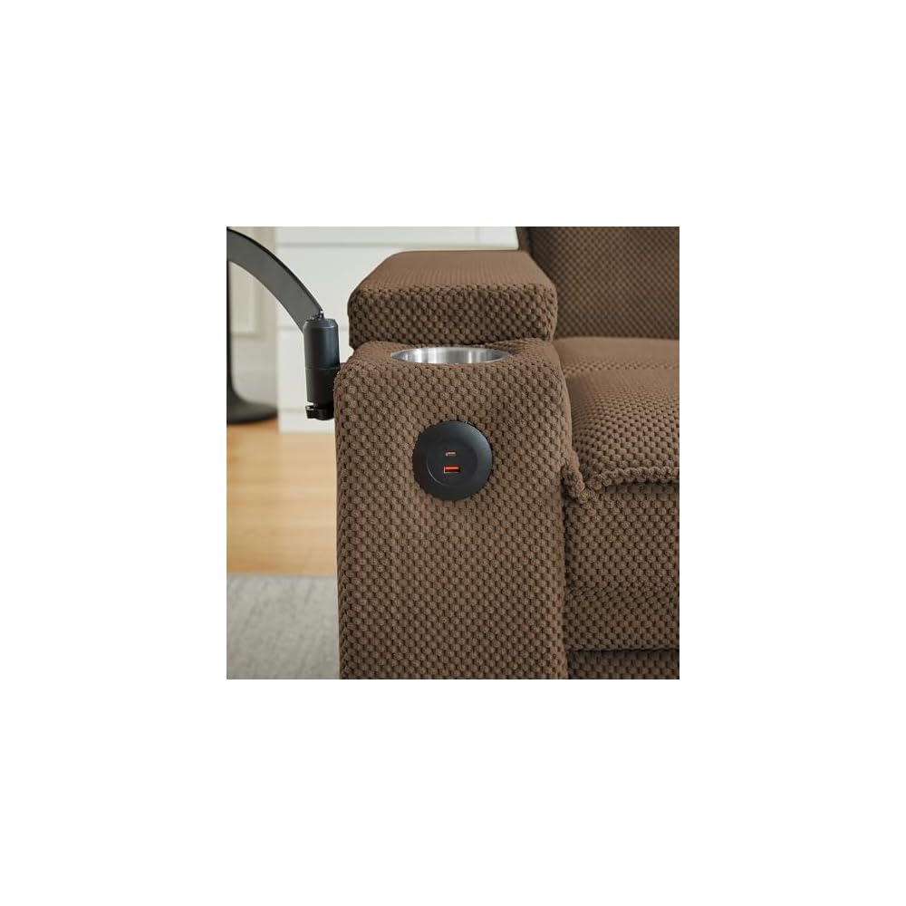 KCGKCG 44" Single Sleeper Chair Bed, Pull Out Sleeper Sofa Bed, Coffee